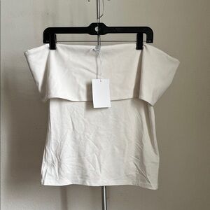 COS Off-Shoulder Cream Blouse